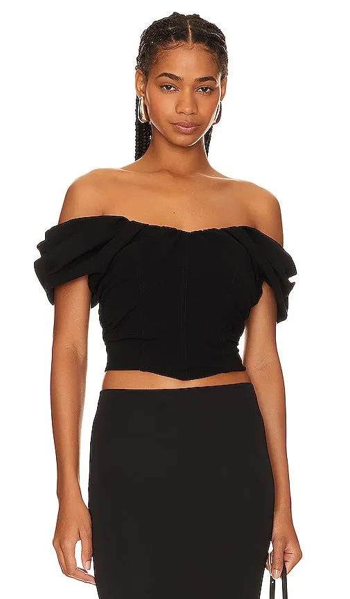 A.L.C. Nora Top in Black