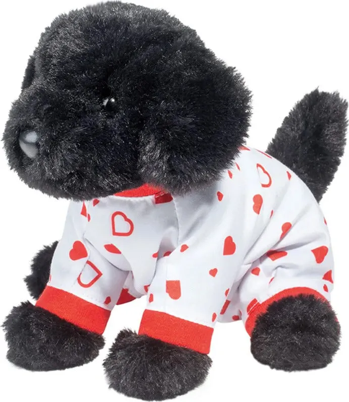 Amore Black Lab Mini with Heart PJ's