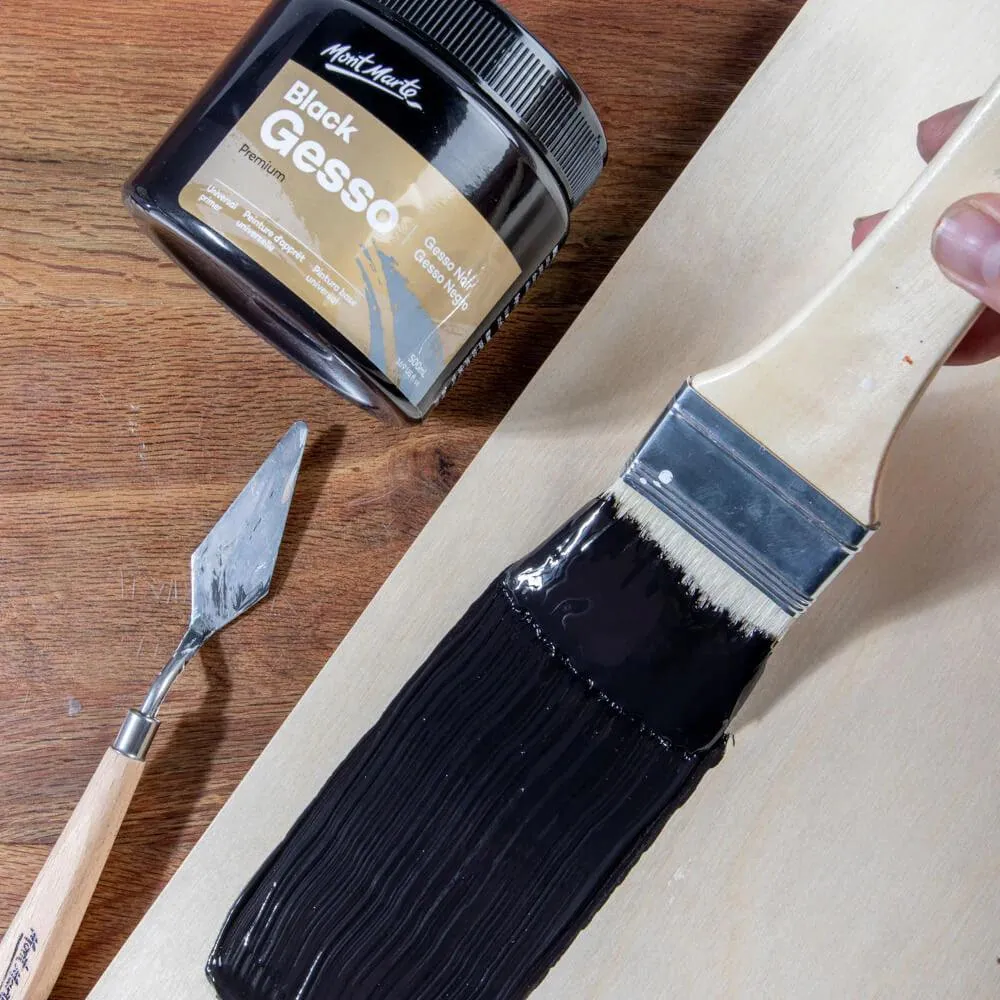 Black Gesso Tub 500ml - Mont Marte