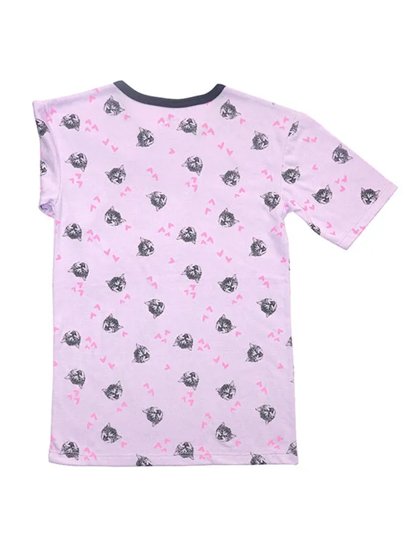 Comfy Cat Pajamas Girl Dress
