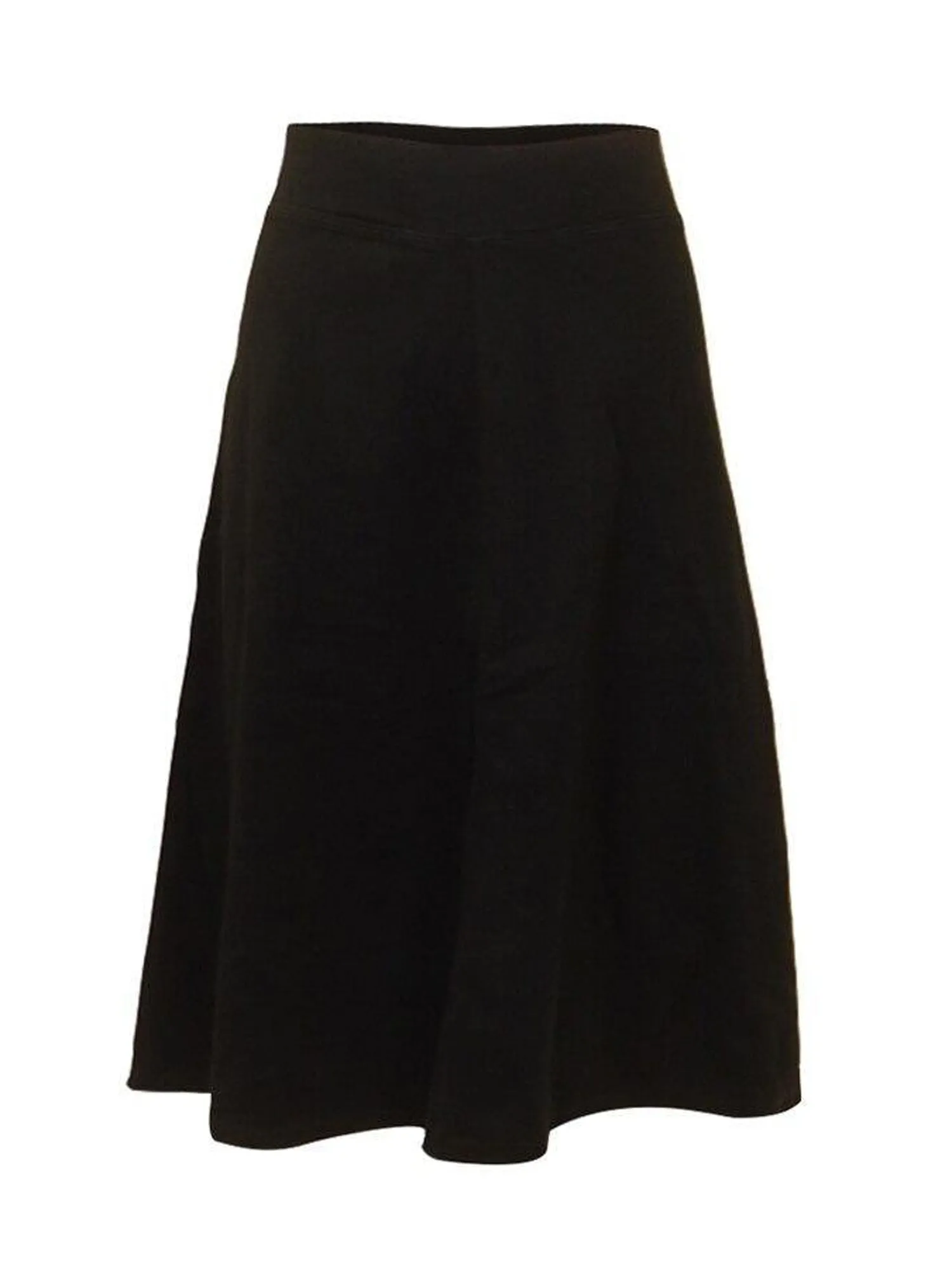 Hard Tail Flat Waist Knee Skirt B-145