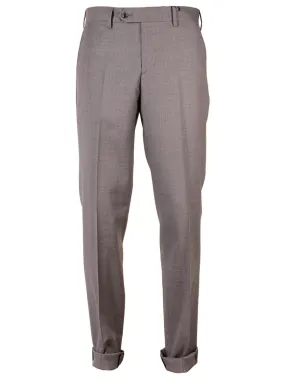 Larrimor's Collection Zelander Wool Trousers in Light Grey
