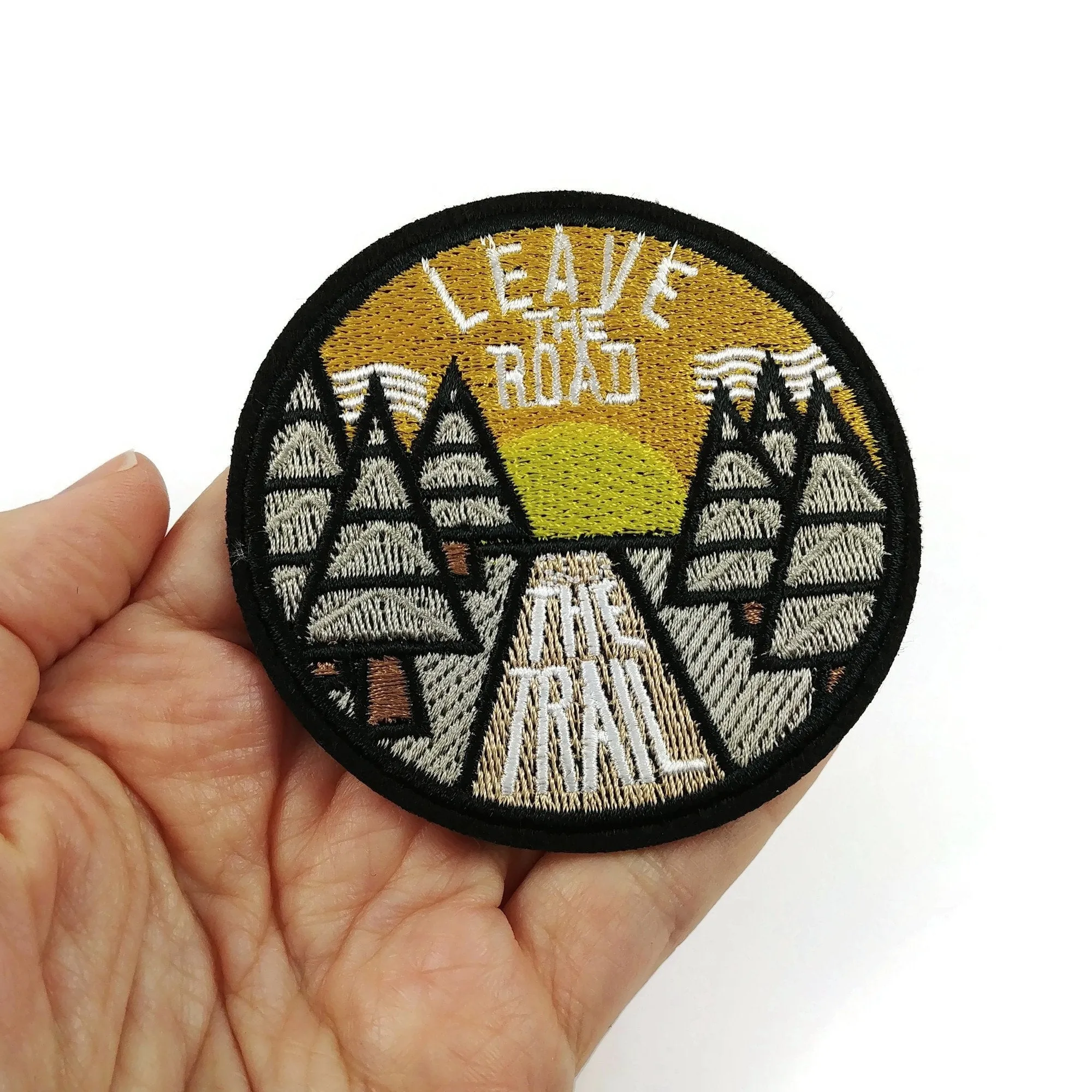 Leave the road emboidered badge patch