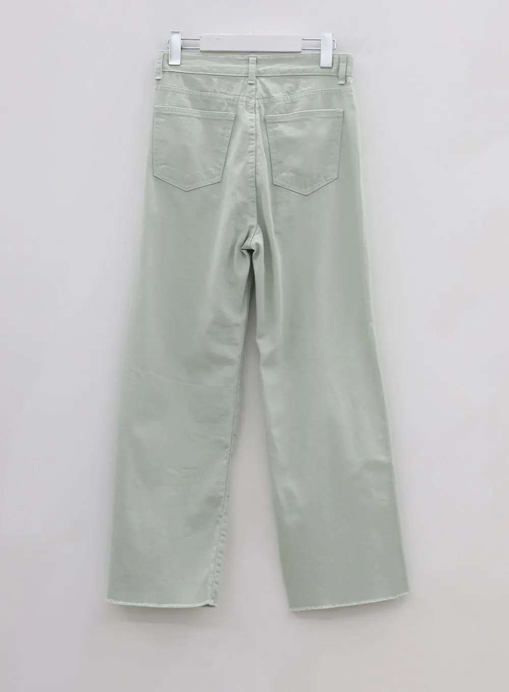 Light Semi Wide Cotton Pants BU0807