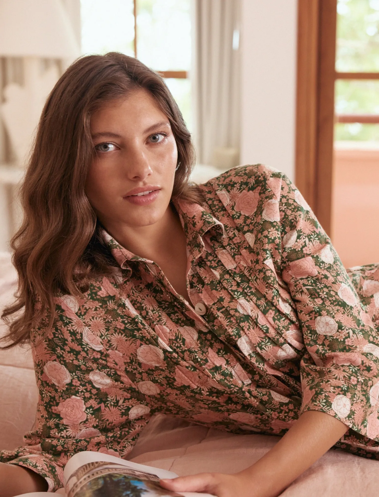 Meribel Soft Pleat Front Nightshirt