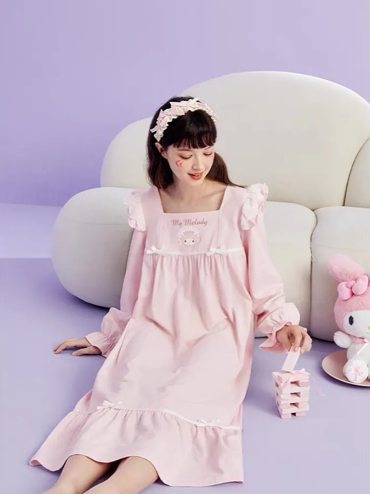 My Melody Long Sleeve Nightdress