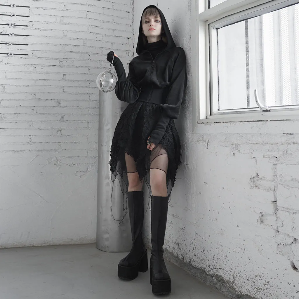 OPY-488XDF Pure dark series embroidered cardigan Coat