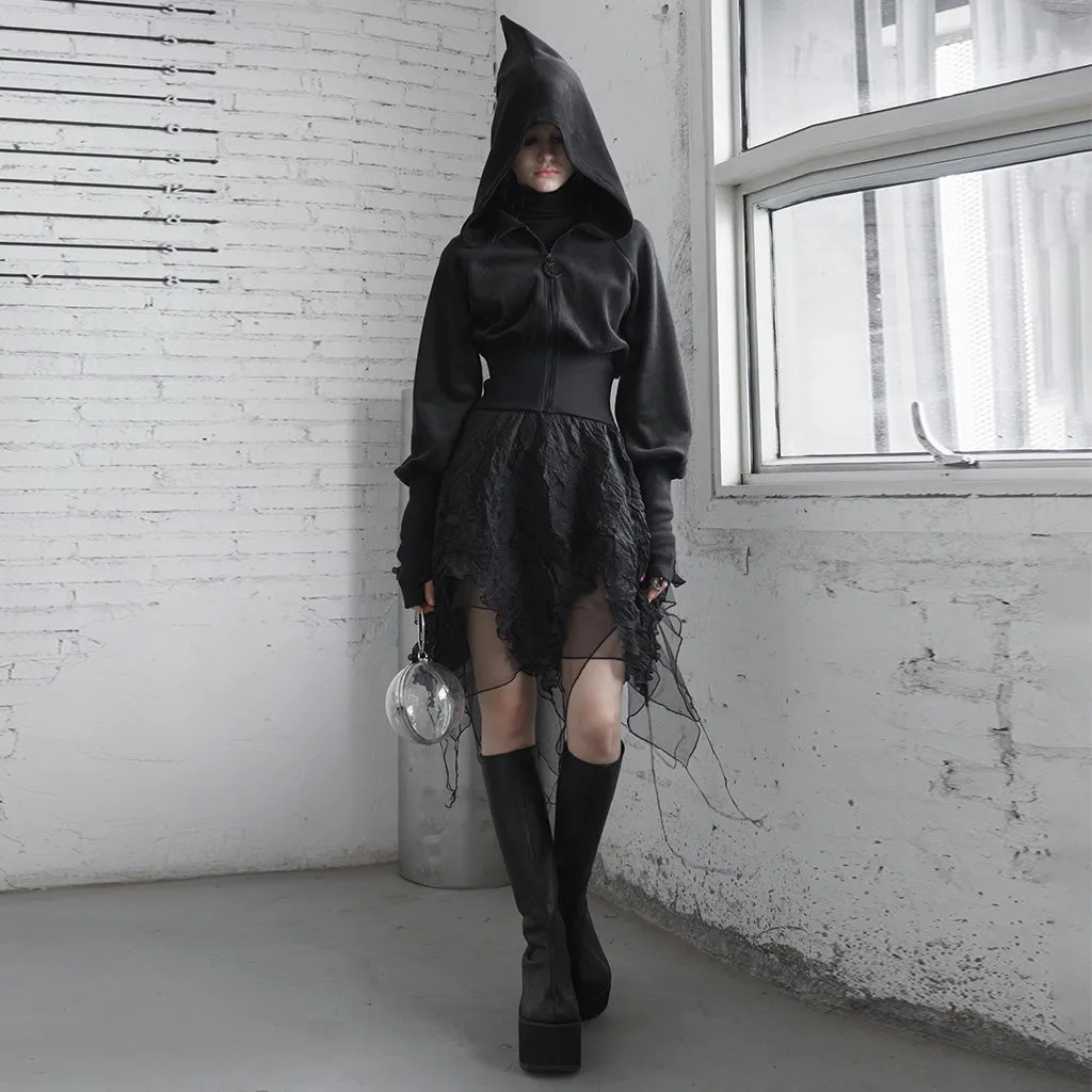 OPY-488XDF Pure dark series embroidered cardigan Coat