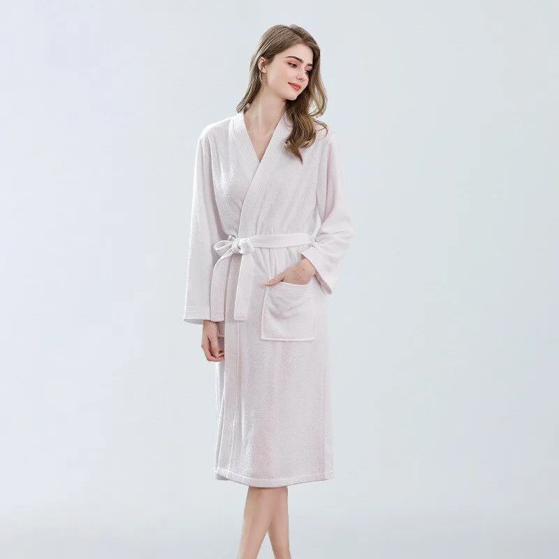Personalized Long Sleeve Soft Bathrobes