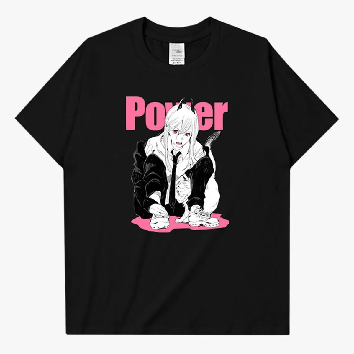 Power and Meowy Chainsaw Man Manga T-Shirt