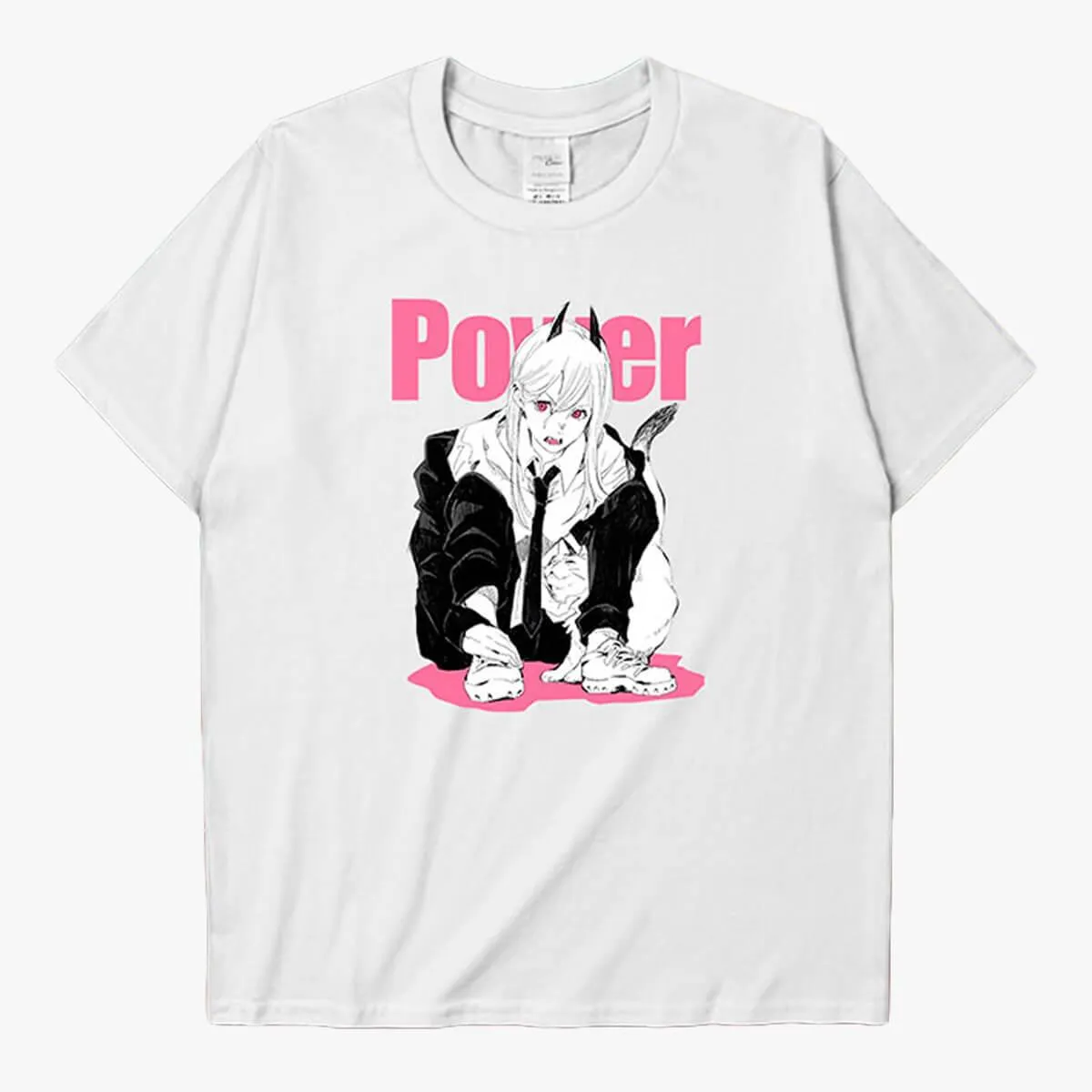 Power and Meowy Chainsaw Man Manga T-Shirt