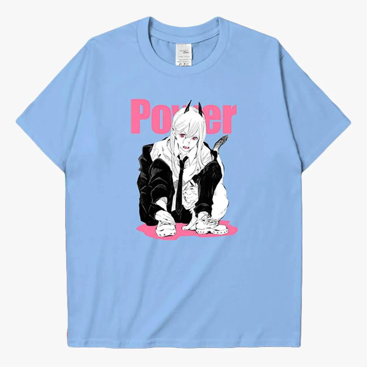 Power and Meowy Chainsaw Man Manga T-Shirt
