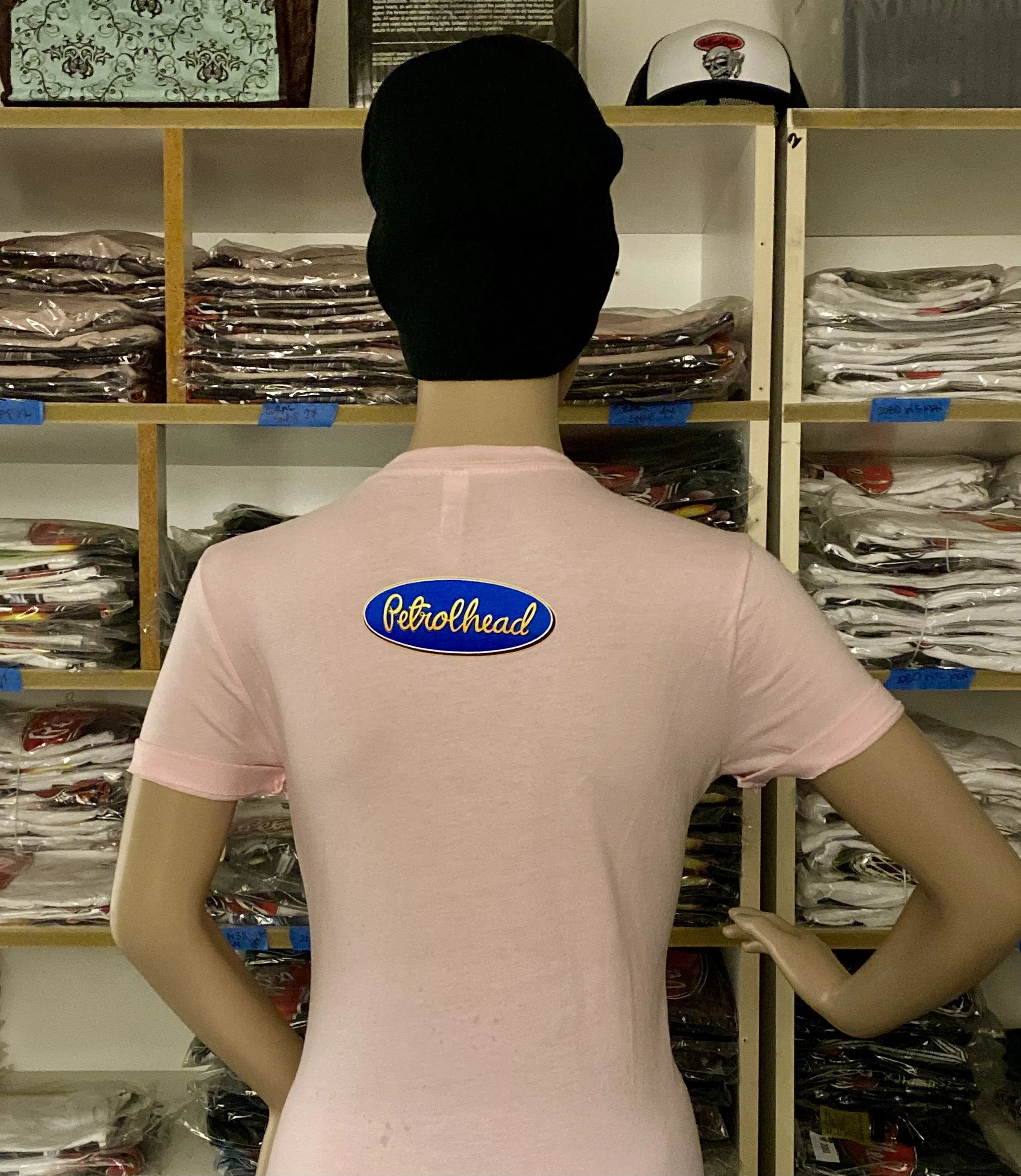 Ron Capps Fuel Altered Ladies Babydoll Tee Pink