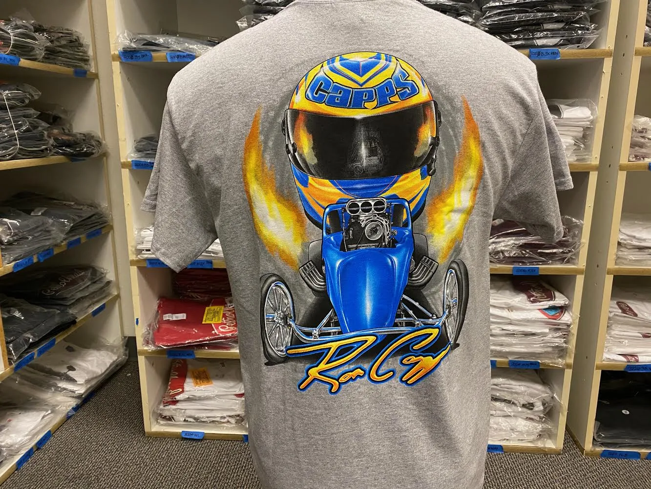 Ron Capps Fuel Altered Men's Tee Gray