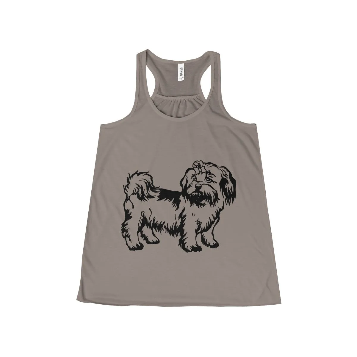 Shih Tzu Women's Flowy Racerback Tank