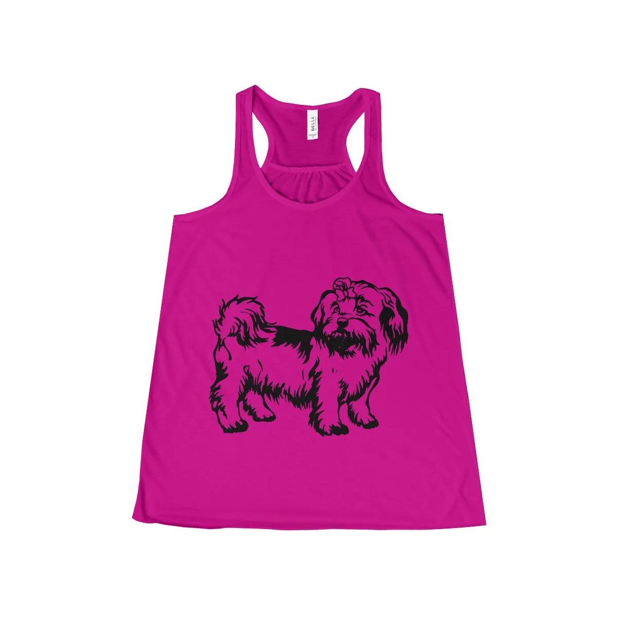 Shih Tzu Women's Flowy Racerback Tank