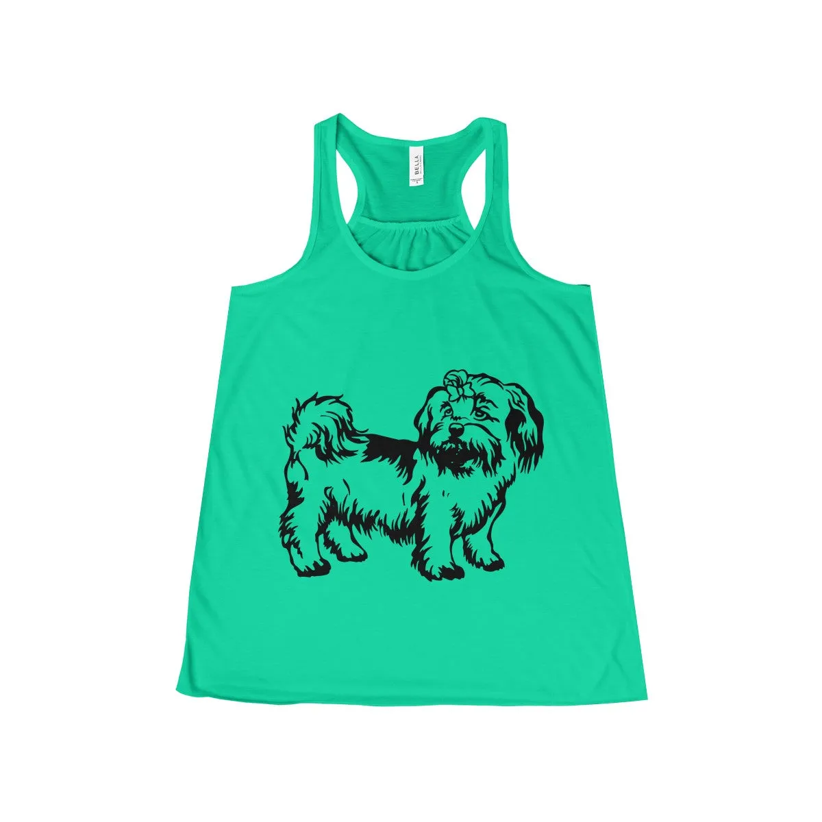 Shih Tzu Women's Flowy Racerback Tank