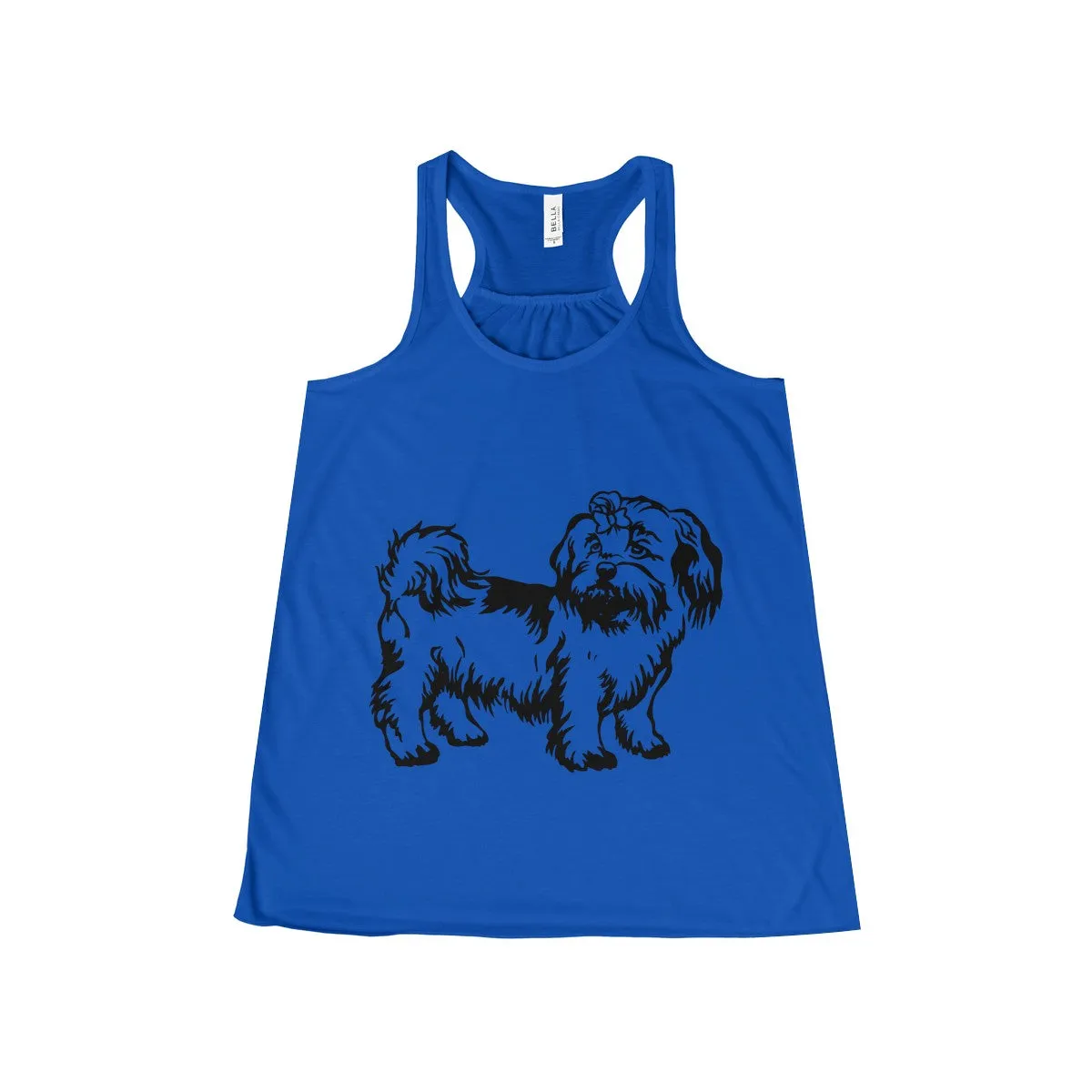 Shih Tzu Women's Flowy Racerback Tank