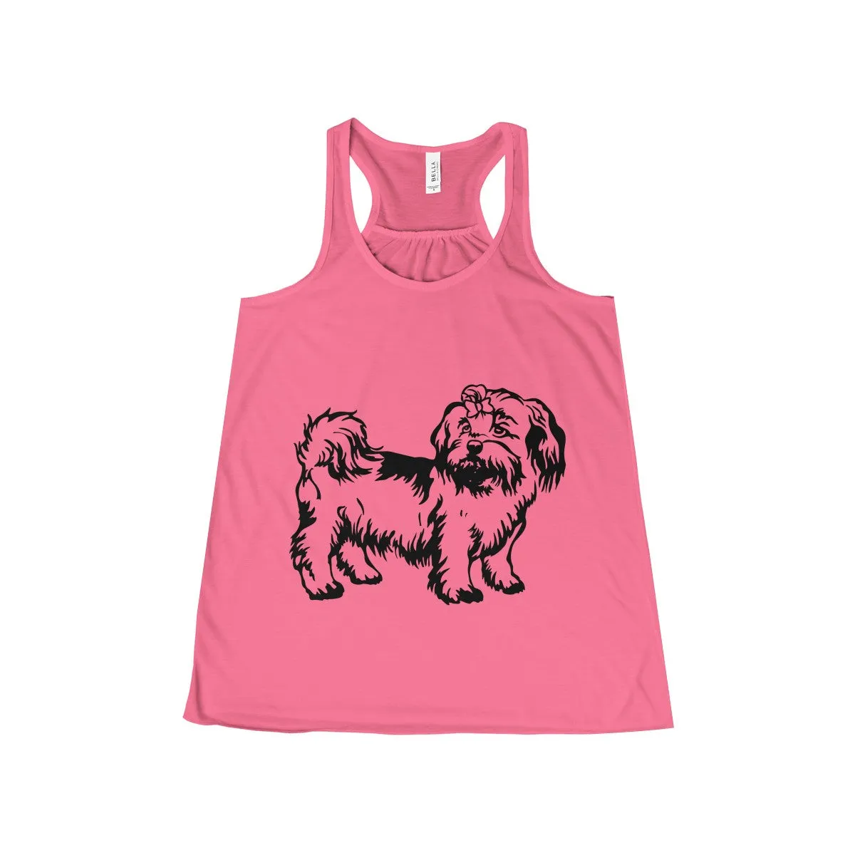Shih Tzu Women's Flowy Racerback Tank