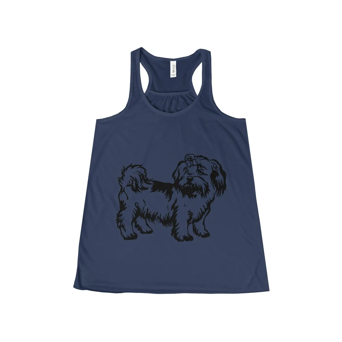 Shih Tzu Women's Flowy Racerback Tank