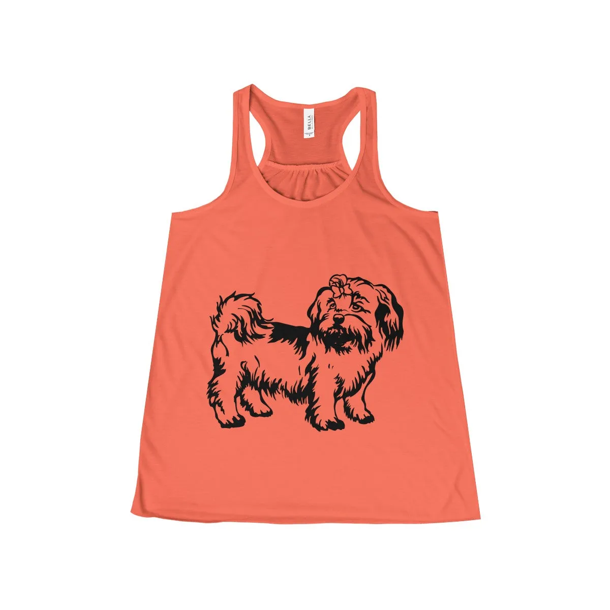 Shih Tzu Women's Flowy Racerback Tank