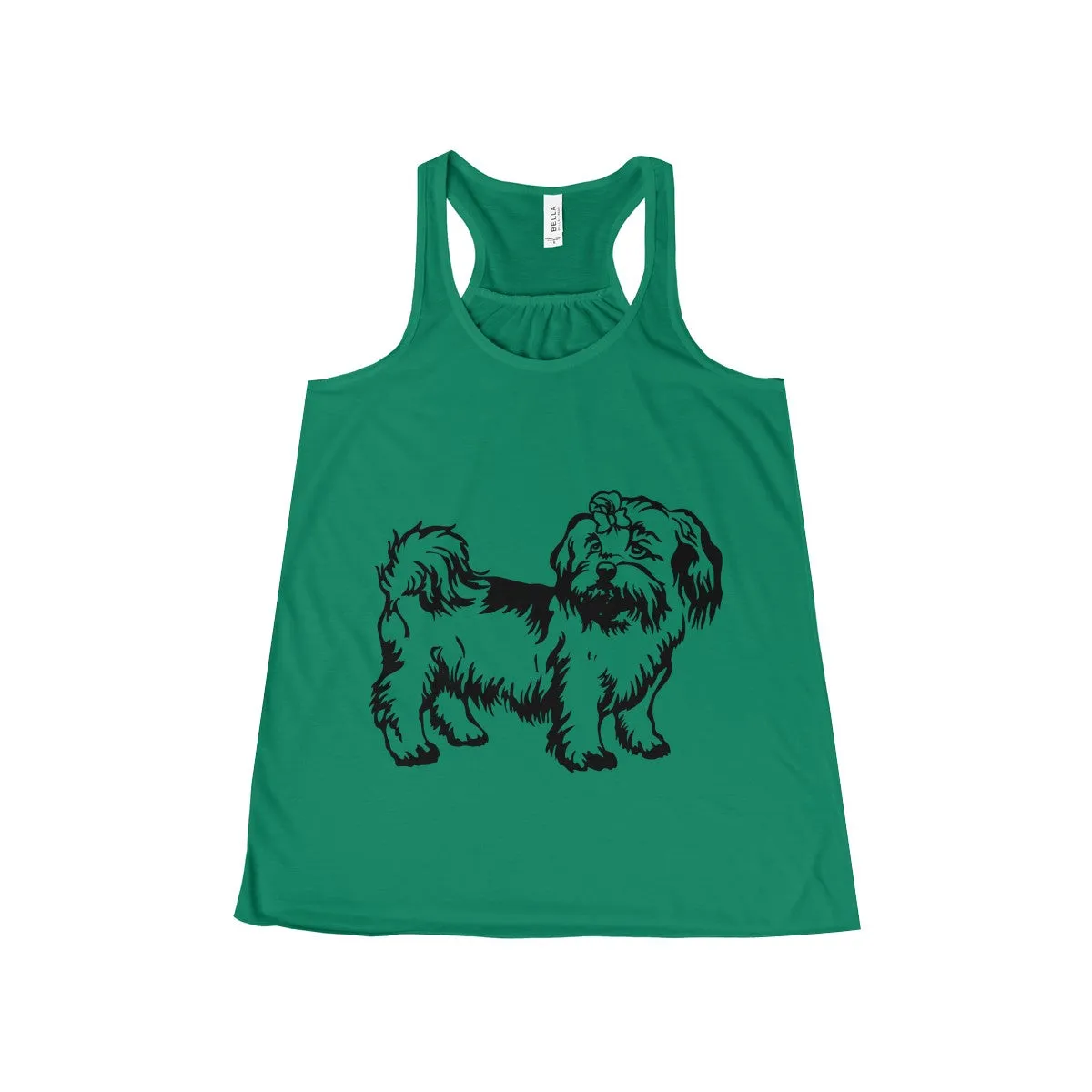 Shih Tzu Women's Flowy Racerback Tank