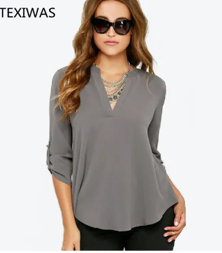 Women Chiffon Blouse Shirt