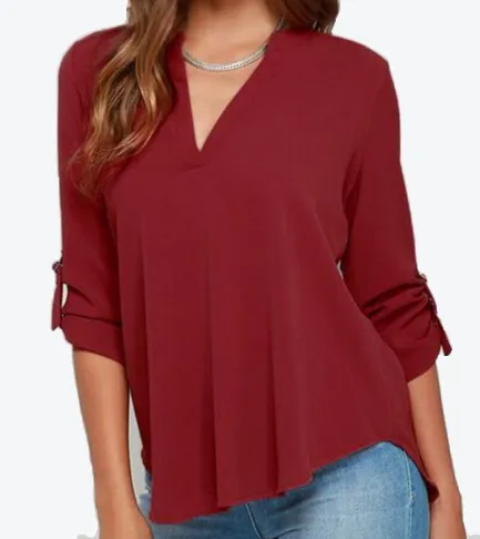 Women Chiffon Blouse Shirt
